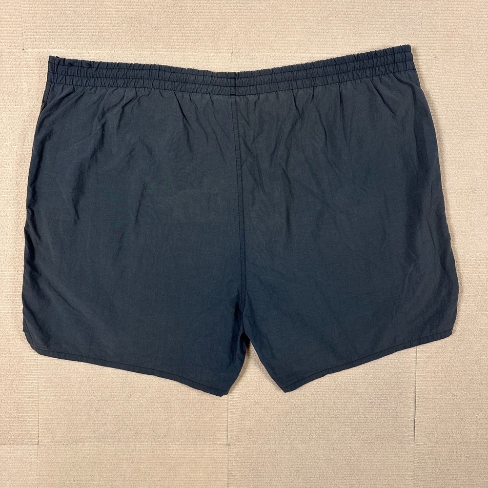 Vintage 1984 Adidas Trefoil Swim Trunks Men XL (40) Gray Nylon 5" Inseam - Picture 2 of 11